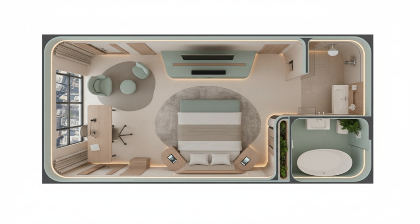 Эргономика в дизайне номера отеля. Требования и комфорт.