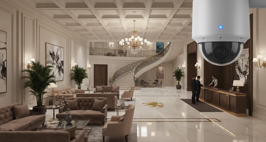 Видеонаблюдение в отеле
