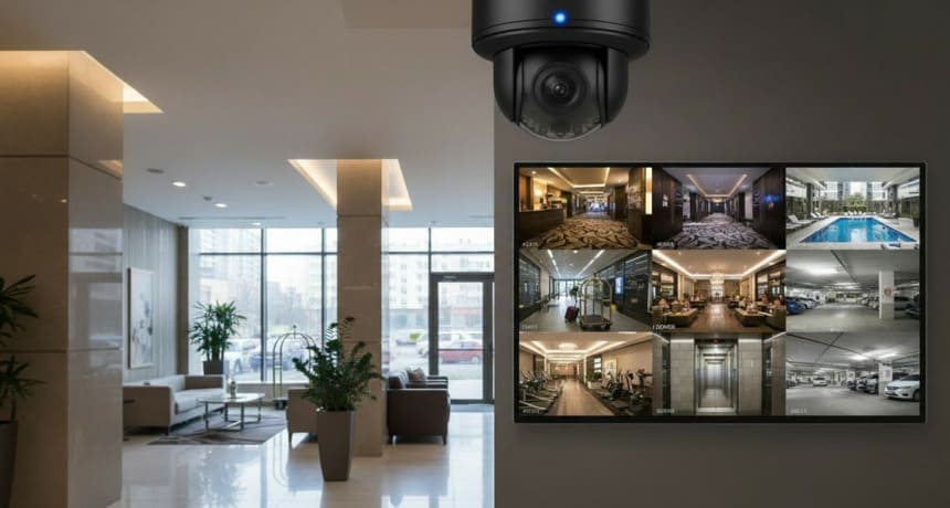 Видеонаблюдение в отеле