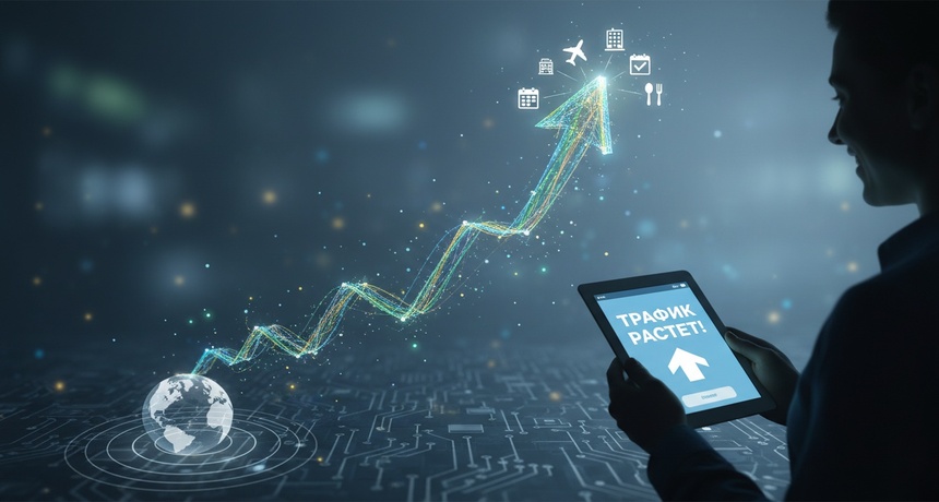 Трафик онлайн-бронирования растет!