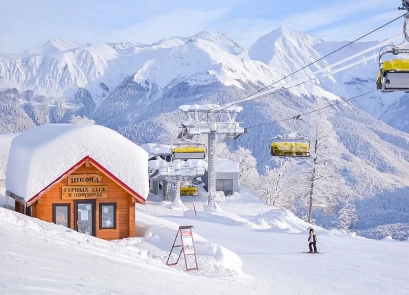 Сочинские горнолыжные курорты загружены на 40%