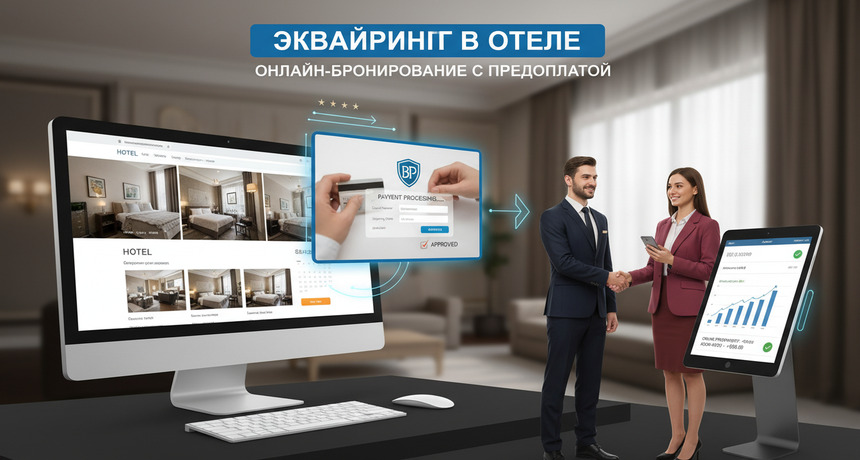 Эквайринг в отеле: онлайн-бронирование с предоплатой