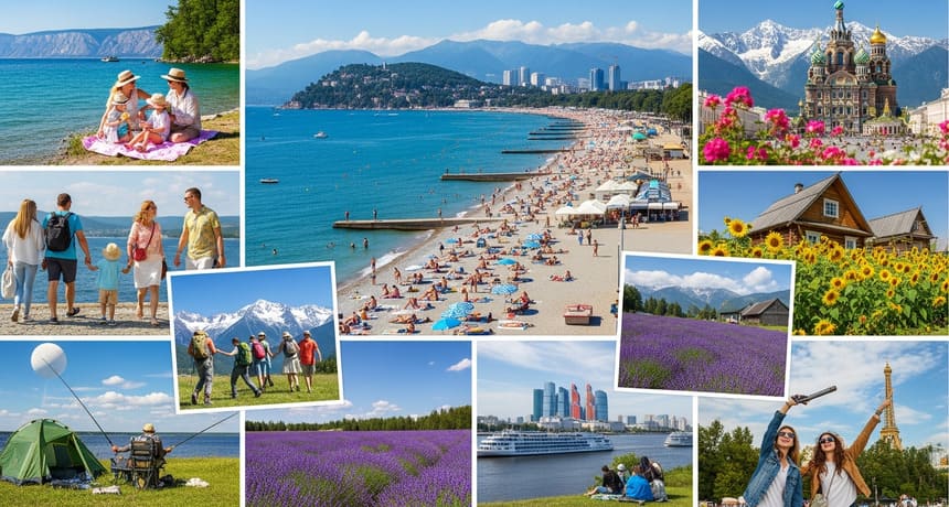 Где россияне провели это лето?