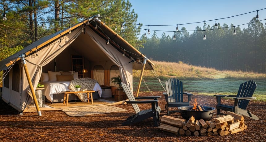 Будь в тренде: выставка глэмпинга в Москве