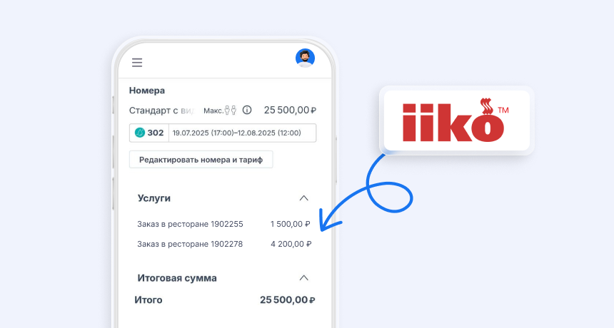 Интеграция Bnovo и iiko: единая система для отеля и ресторана