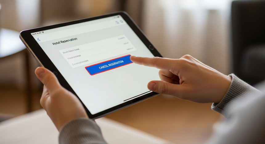 Отмена бронирования отеля