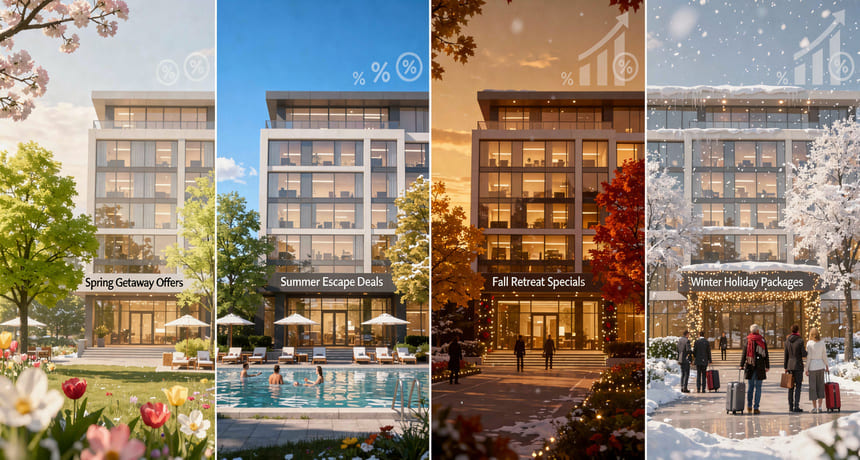 Сезонные акции для увеличения загрузки в отеле