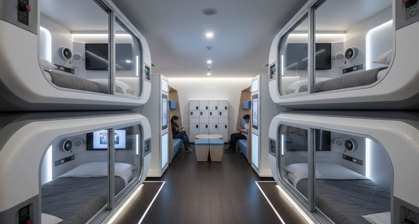 Оборудование капсульного отеля