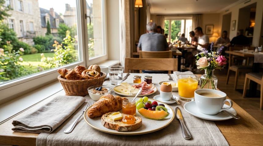 Континентальный завтрак в гостинице